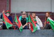 13 July 2024; Mayo supporters before the LGFA All-Ireland U16 A Championship final match between Cavan and Mayo at Duggan Park in Ballinasloe, Galway. Photo by Michael P Ryan/Sportsfile
