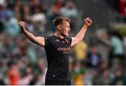13 July 2024; Rian O'Neill of Armagh celebrates after his side's victory in the GAA Football All-Ireland Senior Championship semi-final match between Armagh and Kerry at Croke Park in Dublin. Photo by Seb Daly/Sportsfile