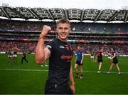 13 July 2024; Rian O'Neill of Armagh after his side's victory in the GAA Football All-Ireland Senior Championship semi-final match between Armagh and Kerry at Croke Park in Dublin. Photo by Harry Murphy/Sportsfile