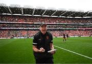 13 July 2024; Armagh manager Kieran McGeeney after his side's victory in the GAA Football All-Ireland Senior Championship semi-final match between Armagh and Kerry at Croke Park in Dublin. Photo by Harry Murphy/Sportsfile