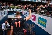 13 July 2024; Rian O'Neill of Armagh after his side's victory in the GAA Football All-Ireland Senior Championship semi-final match between Armagh and Kerry at Croke Park in Dublin. Photo by Harry Murphy/Sportsfile