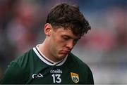13 July 2024; David Clifford of Kerry after his side's defeat in the GAA Football All-Ireland Senior Championship semi-final match between Armagh and Kerry at Croke Park in Dublin. Photo by Seb Daly/Sportsfile