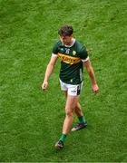 13 July 2024; A dejected David Clifford of Kerry leaves the field after the GAA Football All-Ireland Senior Championship semi-final match between Armagh and Kerry at Croke Park in Dublin. Photo by Daire Brennan/Sportsfile