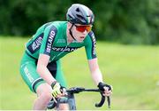 14 July 2024; Josh Callaly of Cycling Ireland team during stage six of the 2024 Junior Tour of Ireland at the Ennis Circuit stage in Clare. Photo by Stephen McMahon/Sportsfile