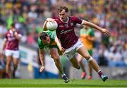 14 July 2024; Robert Finnerty of Galway in action against Caolan McColgan of Donegal during the GAA Football All-Ireland Senior Championship semi-final match between Donegal and Galway at Croke Park in Dublin. Photo by Seb Daly/Sportsfile