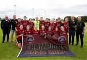 14 July 2024; Athenry team and management after the FAI Women's Under 17 Cup final match between Athenry and Killester Donnycarney FC at Mullingar Athletic FC in Gainstown, Westmeath. Photo by Michael P Ryan/Sportsfile