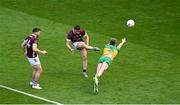14 July 2024; Shane Walsh of Galway in action against Eoghan Bán Gallagher of Donegal during the GAA Football All-Ireland Senior Championship semi-final match between Donegal and Galway at Croke Park in Dublin. Photo by Daire Brennan/Sportsfile