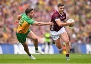 14 July 2024; Shane Walsh of Galway in action against Daire Ó Baoill of Donegal during the GAA Football All-Ireland Senior Championship semi-final match between Donegal and Galway at Croke Park in Dublin. Photo by David Fitzgerald/Sportsfile
