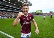 14 July 2024; Shane Walsh of Galway celebrates after the GAA Football All-Ireland Senior Championship semi-final match between Donegal and Galway at Croke Park in Dublin. Photo by David Fitzgerald/Sportsfile