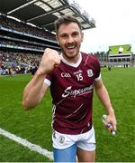 14 July 2024; Shane Walsh of Galway celebrates after the GAA Football All-Ireland Senior Championship semi-final match between Donegal and Galway at Croke Park in Dublin. Photo by David Fitzgerald/Sportsfile
