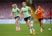 14 July 2024; Izzy Atkinson during a Republic of Ireland women's training session at Turners Cross in Cork Photo by Stephen McCarthy/Sportsfile