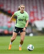 14 July 2024; Izzy Atkinson during a Republic of Ireland women's training session at Turners Cross in Cork Photo by Stephen McCarthy/Sportsfile