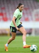 14 July 2024; Abbie Larkin during a Republic of Ireland women's training session at Turners Cross in Cork Photo by Stephen McCarthy/Sportsfile