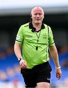 14 July 2024; Referee Justin Murphy during the TG4 All-Ireland Junior Championship semi-final match between Fermanagh and Limerick at Glennon Brothers Pearse Park in Longford. Photo by Ben McShane/Sportsfile