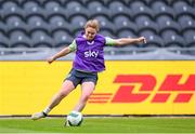 15 July 2024; Aoife Mannion during a Republic of Ireland women's training session at Páirc Uí Chaoimh in Cork. Photo by Stephen McCarthy/Sportsfile