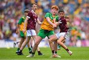 14 July 2024; Eanna Glynn, Milltown NS, Tuam, Galway, representing Galway during the GAA INTO Cumann na mBunscol Respect Exhibition Go Games at the GAA Football All-Ireland Senior Championship semi-final match between Donegal and Galway at Croke Park in Dublin. Photo by David Fitzgerald/Sportsfile