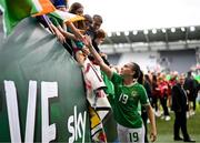 16 July 2024; Abbie Larkin of Republic of Ireland after the 2025 UEFA Women's European Championship qualifying group A match between Republic of Ireland and France at Páirc Uí Chaoimh in Cork. Photo by Stephen McCarthy/Sportsfile