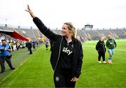 16 July 2024; Republic of Ireland assistant coach Emma Byrne after the 2025 UEFA Women's European Championship qualifying group A match between Republic of Ireland and France at Páirc Uí Chaoimh in Cork. Photo by Stephen McCarthy/Sportsfile