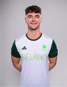 17 July 2024; Conor Ferguson during the Team Ireland Paris 2024 team announcement for Swimming at the Crowne Plaza Hotel in Blanchardstown, Dublin. Photo by David Fitzgerald/Sportsfile