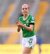 16 July 2024; Denise O'Sullivan of Republic of Ireland during the 2025 UEFA Women's European Championship qualifying group A match between Republic of Ireland and France at Páirc Uí Chaoimh in Cork. Photo by Stephen McCarthy/Sportsfile