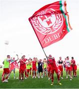 18 July 2024; Shelbourne players after the UEFA Champions League First Qualifying Round Second Leg match between St Joseph's FC and Shelbourne at Europa Point Stadium in Gibraltar. Photo by Jorge Ropero Romero/Sportsfile