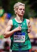 18 July 2024; Conor Kelly of Ireland on his way to winning his men's 400m heat during day one of the European U18 Athletics Championships at the National Athletics Stadium in Banská Bystrica, Slovakia. Photo by Coen Schilderman/Sportsfile