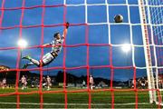 18 July 2024; Derry City goalkeeper Brian Maher during the UEFA Conference League first qualifying round second leg match between Derry City and FCB Magpies at the Ryan McBride Brandywell Stadium in Derry. Photo by Stephen McCarthy/Sportsfile
