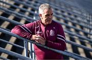 22 July 2024; Manager Pádraic Joyce poses for a portrait during a Galway GAA All-Ireland Senior Football Championship Final media event at Pearse Stadium in Galway. Photo by Piaras Ó Mídheach/Sportsfile
