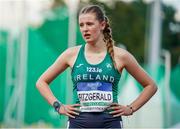 19 July 2024; Saoirse Fitzgerald of Ireland after competing in the women's 800m heats during day two of the European U18 Athletics Championships at the National Athletics Stadium in Banská Bystrica, Slovakia. Photo by Coen Schilderman/Sportsfile