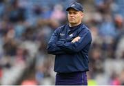 29 June 2024; Dublin manager Dessie Farrell before the GAA Football All-Ireland Senior Championship quarter-final match between Dublin and Galway at Croke Park in Dublin. Photo by Stephen McCarthy/Sportsfile