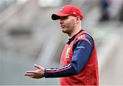 20 July 2024; Cork manager Shane Ronayne before the TG4 All-Ireland Ladies Football Senior Championship semi-final match between Cork and Galway at Glenisk O’Connor Park in Tullamore, Offaly. Photo by Piaras Ó Mídheach/Sportsfile