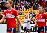 20 July 2024; Louise Ward of Galway in the parade before the TG4 All-Ireland Ladies Football Senior Championship semi-final match between Cork and Galway at Glenisk O’Connor Park in Tullamore, Offaly. Photo by Piaras Ó Mídheach/Sportsfile