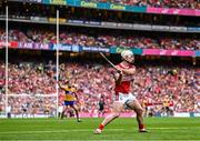 21 July 2024; Patrick Horgan of Cork takes a free during the GAA Hurling All-Ireland Senior Championship Final between Clare and Cork at Croke Park in Dublin. Photo by Piaras Ó Mídheach/Sportsfile