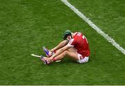 21 July 2024; Mark Coleman of Cork celebrate after the GAA Hurling All-Ireland Senior Championship Final between Clare and Cork at Croke Park in Dublin. Photo by Daire Brennan/Sportsfile
