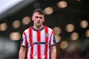 21 July 2024; Ben Doherty of Derry City during the Sports Direct Men’s FAI Cup second round match between Derry City and St Patrick’s Athletic at the Ryan McBride Brandywell Stadium in Derry. Photo by Ben McShane/Sportsfile