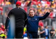 21 July 2024; Cork manager Pat Ryan reacts during the GAA Hurling All-Ireland Senior Championship Final match between Clare and Cork at Croke Park in Dublin. Photo by Seb Daly/Sportsfile