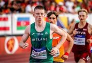 21 July 2024; Eoin O'Callaghan of Ireland competing in the 1500m of the men's decathlon during day four of the European U18 Athletics Championships at the National Athletics Stadium in Banská Bystrica, Slovakia. Photo by Coen Schilderman/Sportsfile