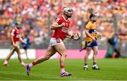 21 July 2024; Shane Kingston of Cork celebrates after scoring a point during the GAA Hurling All-Ireland Senior Championship Final match between Clare and Cork at Croke Park in Dublin. Photo by Seb Daly/Sportsfile