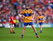 21 July 2024; James Nea, Scoil Mhuire, Loughegar, Mullingar, Westmeath, representing Clare during the GAA INTO Cumann na mBunscol Respect Exhibition Go Games at the GAA Hurling All-Ireland Senior Championship final between Clare and Cork at Croke Park in Dublin. Photo by Ray McManus/Sportsfile
