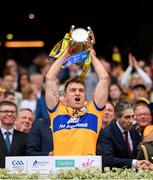 21 July 2024; Shane O'Donnell of Clare lifts the Liam MacCarthy cup following victory in the GAA Hurling All-Ireland Senior Championship Final between Clare and Cork at Croke Park in Dublin. Photo by Stephen McCarthy/Sportsfile