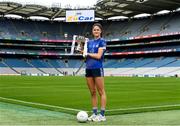 23 July 2024; In attendance at a Croke Park photocall ahead of the 2024 ZuCar All-Ireland U18 Ladies Football Finals is Cavan captain Ellie Brady during the ZuCar All-Ireland U18 Ladies Football Championship Finals Captains Day at Croke Park in Dublin. Photo by Matt Browne/Sportsfile