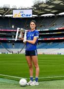 23 July 2024; In attendance at a Croke Park photocall ahead of the 2024 ZuCar All-Ireland U18 Ladies Football Finals is Cavan captain Ellie Brady during the ZuCar All-Ireland U18 Ladies Football Championship Finals Captains Day at Croke Park in Dublin. Photo by Matt Browne/Sportsfile