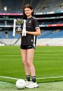 23 July 2024; In attendance at a Croke Park photocall ahead of the 2024 ZuCar All-Ireland U18 Ladies Football Finals is Sligo captain Ciara Walsh during the ZuCar All-Ireland U18 Ladies Football Championship Finals Captains Day at Croke Park in Dublin. Photo by Matt Browne/Sportsfile