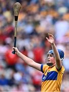 21 July 2024; Mikey Loughnane, Castleiney NS, Templemore, Tipperary, representing Clare during the GAA INTO Cumann na mBunscol Respect Exhibition Go Games at the GAA Hurling All-Ireland Senior Championship final between Clare and Cork at Croke Park in Dublin. Photo by Piaras Ó Mídheach/Sportsfile