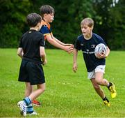 24 July 2024; Participants during the Bank of Ireland Leinster Rugby Summer Camp at De la Salle Palmerston Rugby Club in Dublin. Photo by Stephen Marken/Sportsfile