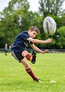 24 July 2024; Aaron Murphy during the Bank of Ireland Leinster Rugby Summer Camp at De la Salle Palmerston Rugby Club in Dublin. Photo by Stephen Marken/Sportsfile