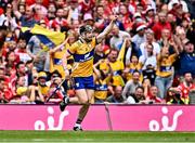 21 July 2024; Tony Kelly of Clare celebrates scoring his side's third goal during the GAA Hurling All-Ireland Senior Championship Final between Clare and Cork at Croke Park in Dublin. Photo by Piaras Ó Mídheach/Sportsfile