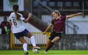 24 July 2024; Julie-Ann Russell of Galway United in action against Kylie Murphy of Wexford during the Avenir Sports All-Island Cup semi-final match between Galway United and Wexford at Eamonn Deacy Park in Galway. Photo by Tom Beary/Sportsfile