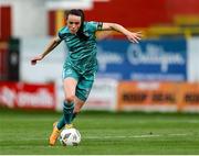 24 July 2024; Aine O'Gorman of Shamrock Rovers during the Avenir Sports All-Island Cup semi-final match between Shelbourne and Shamrock Rovers at Tolka Park in Dublin. Photo by Thomas Flinkow/Sportsfile