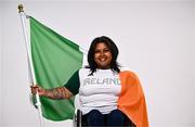 25 July 2024; Paralympics Ireland adds twelve athletes to their team who will compete at Paris 2024 this summer from August 28 - September 8 #TheNextLevel | #Paris2024 | #TeamIreland. Pictured at Irish Sport HQ in Blanchardstown, Dublin is Britney Arendse. Photo by Harry Murphy/Sportsfile